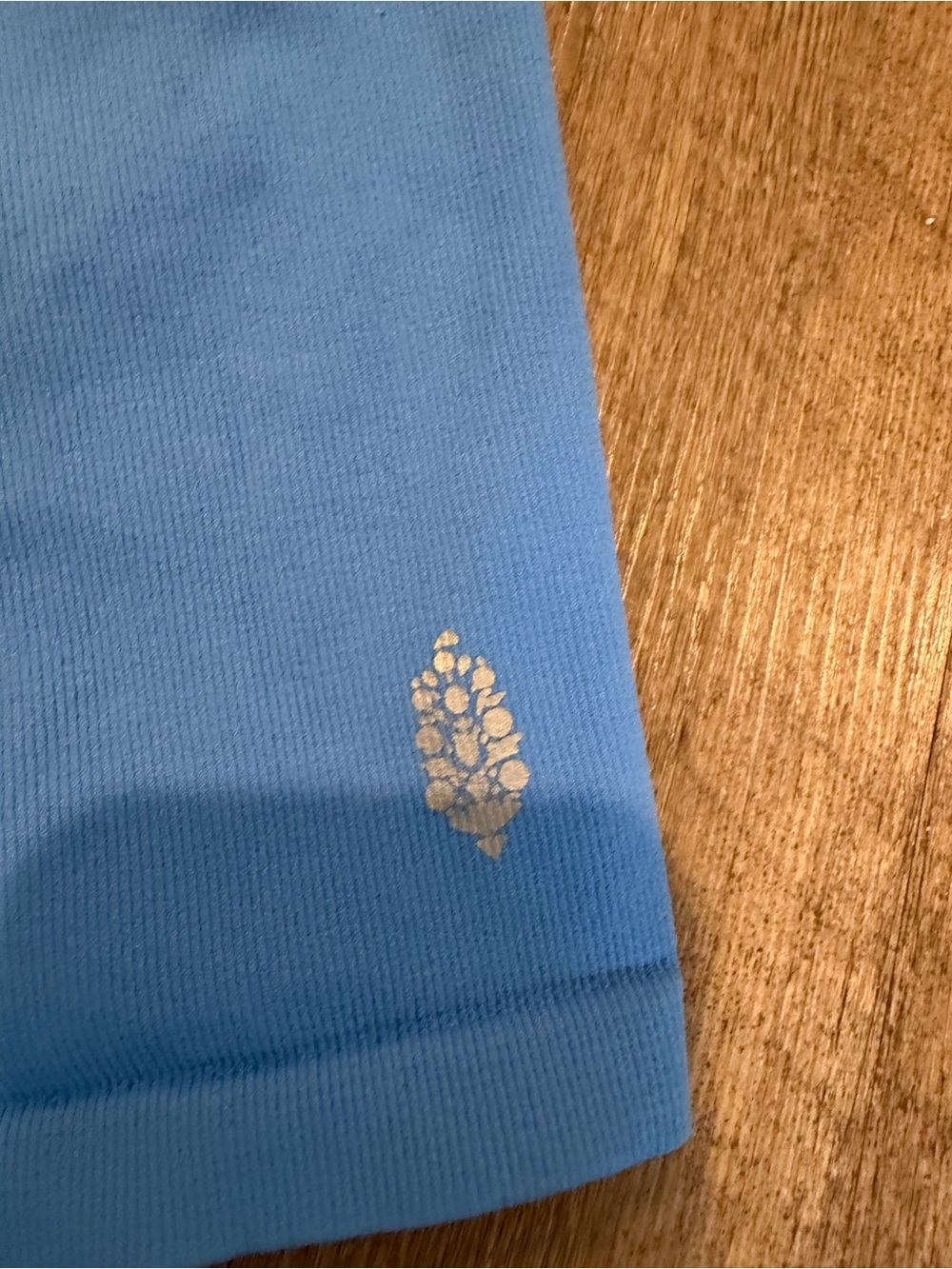 FP Movement Blue Ribbed Cropped Tank M/L - Picture 2 of 4
